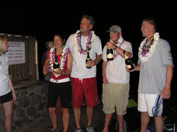 Team Terremoto! arrives in Lahaina.