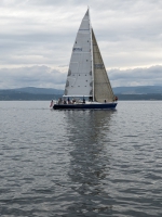 Lurline at the July 6 race start.